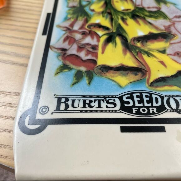 Vintage Burt’s Seed for Quality- Digitalis fancy mix ceramic sign - Picture 8 of 10